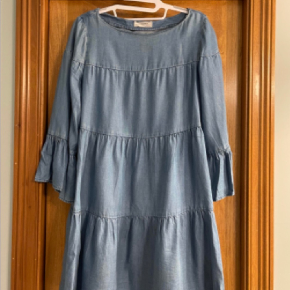 A-Line Chambray Dress
